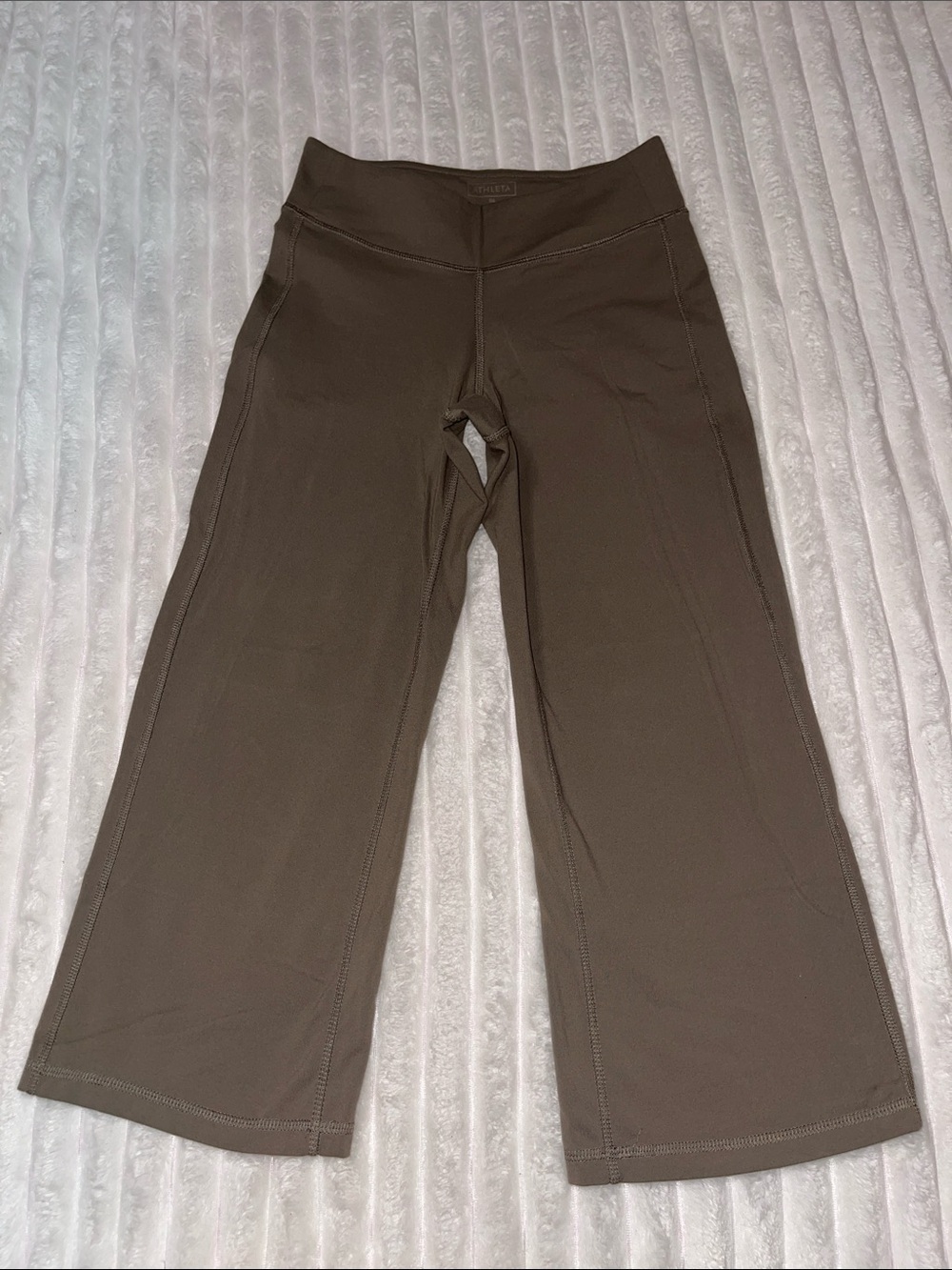 Athleta Cropped Wide-Leg Active Pants in Brown | Size XS